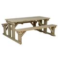 Wooden Picnic Table & Bench Set, Abies