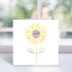 Personalised Sunflower Greeting Card - Flower Themed Thank You, Birthday Cards For Her, Women Friend, Mum, Mummy, Nan