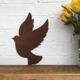 Rustic Home Sign/Garden Dove Sign Rusty Metal Wall Decor Feature Bird Feature Ornament