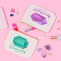 Emerald Birthstone - Canvas Pouch Birthday Gift For Her Enamel Pin Set Birthstones Alphabet Bags