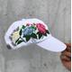 Hand Embroidered Hat, White Baseball Custom Hat, Flowers Trucker Womens Floral Gift For Women, For Her, Mom