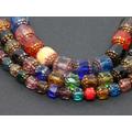 Mix Color Cathedral Beads Czech Glass Faceted Beads Facet Antique Vintage