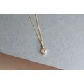 Gold Diamond Pendant, Necklace, Charm, Solitaire 9Ct Solid April Birthstone