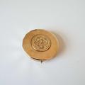 Vintage Yardley Powder Compact Gold Tone With Flowers Vanity Case Storage Make-Up