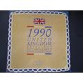 United Kingdom Royal Mint 1990 Uncirculated Coin Collection 8 Coins in A Sealed Pack With Lots Of Info