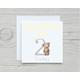 Personalised Teddy Bear Number Age Birthday Card - Choose From Pink Bear, Blue Or Brown