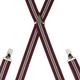 Children's Braces // Elastic Striped Burgundy Navy Suspenders Clip On Handmade Adjustable Elasticated Kids