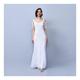 Chloe Wedding Gown White Open Back Maxi Prom Dress 1920S Great Gatsby Art Deco Downton Abbey Bridesmaid Reception