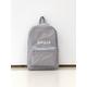 Grey Personalised Name/Initials Unisex Mini Lightweight Nursery School Backpack Rucksack Bag Children | Infant Kids Toddler Adults