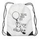 I'll Always Be With You Pooh Cartoon Themed Funny Drawstring Bag Gym Sack Sports Bag