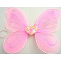 Pink Glitter With Wing Patterned Heart Fairy Wings 32x26cm Fancy Dress Child