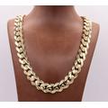 15mm Mens Miami Cuban Royal Link Chain Necklace Box Clasp Real 10K Yellow Gold