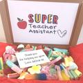 Teacher-Teaching Assistant Gift-Sweets Box - Thank You Letter Box Sweets -Pick N Mix -End Of Year Present For Teacher