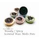 Woody/Spicy, 2Oz Wax Melts 6Pcs Pots Bundle