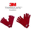 2022 New Womens 3M Thinsulate Ladies Adult Half & Full Finger Winter Warm Gloves, Knitted, Red, Other Colours Available