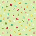 100% Cotton Fabric Nutex Alphabet Soup Tossed Letters Kids Learning