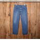 Tag Sz. 36x32 | Measure 35x32 | Vintage Levi's 505 Regular Fit Straight Leg Orange Tab Blue Denim Jeans - Made in Canada