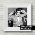 Elvis Presley Print, Classic Black & White, Love Me Tender, The Wonder Of You, Wall Art, Suspicious Minds, 1970S Music