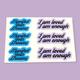Motivational Sticker Sheet, Planner Stickers Glossy Decal For Laptop, Phone Case
