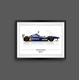 Jacques Villeneuve Print - Williams Fw19 F1