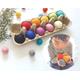 4cm Large Felt Balls Jumbo Montessori Sensory Play Counting Toy Wool Kids Decor Home Craft Supplies Waldorf Steiner Inspired Rainbow