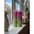 Long Pillar Candle, Bright Colourful Scented Candles, Candle Gift, Decor, Decorative Artistic Candles