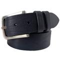 Italian Single Skin Grained Bull Hide Leather Belt Darkest Navy Blue 40mm