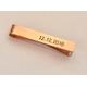 Personalized Copper Tie Clip For The 7Th Anniversary Or Custom Fashion Statements - Bar Tb2671