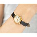 Limited Edition Watch For Women Gold Plated Dawn, Retro Lady Wristwatch Sunburst Dial, Classic Girl Gift, New Premium Leather Band