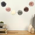 Pom Garland Craft Kit. Beginner Diy Garland. Neutral Colours Pompom Pattern By Wool Couture