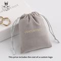 50 Personalized Color Logo Drawstring Bag Custom Bagging Jewelry Pouch Necklace Suede Skin Care Product