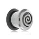 1 X Spiral Dome Tunnel Eyelet Cast Surgical Steel - Casting Ear Flesh Plug With O-Ring 4mm 5mm 6mm 8mm 10mm 12mm Sold As Piece