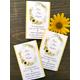 Memorial Seed Packets Yellow Sunflower Seeds - Funeral Favors, | Seeds Included Custom Message Celebration Of Life/Afterglow Poem