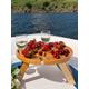 Wine Folding Picnic Table Portable Natural Wood Beer For Outdoors Small Bed Cheese & Snack Board Charcuterie Boards