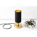 Accent Lamp - Adjustable Spotlight Mid Century Lighting Minimalist Raw Brass Table Black Model No. 1764