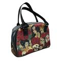 Us Handmade Handbag Medium Bowler Bag Satchel Style With "Vintage Nocturna