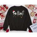 Christmas Sweatshirt, Party Gift, Fa | La8 Funny Santa La Math Gift Sweater Gifts