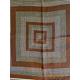 Orange & Brown Vintage Geometric Square Scarf