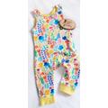 Colourful Rainbow Floral Romper Long Or Short