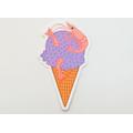 Shrimp Ice Cream Die-Cut Sticker