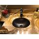 16" Oval Copper Undermount Or Drop in Bathroom Sink With Oil Rubbed Bronze 7