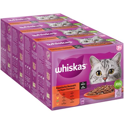 144x85g 7+ Klassische Auswahl in Sauce Jumbopack Whiskas Senior Frischebeutel 144 x 85 g...