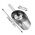 wofedyo Dinnerware Sets Ice Scoop Ice Scoop For Multi-Purpose Use Stainless Steel Metal Food Scoop Kitchen Restaurant Bar Party Wedding Ice Machine Heavy Duty Silver Silver 28*12*6