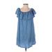 Haute Monde Casual Dress: Blue Dresses - Women's Size Small