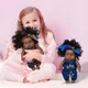 Poupées bébé Reborn avec salopette et groupe de sauna poupées africaines noires à résilience