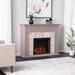 Torlington Marble Tiled Electric Fireplace - Gray - SEI Furniture FE1225459