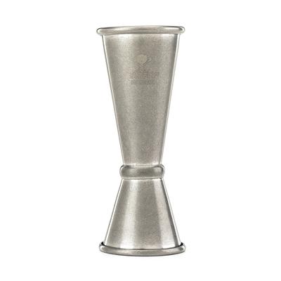Barfly M37002VN Double Japanese Style Jigger - 20 ml & 50 ml, Vintage, 25 ml x 50 mL, Gray