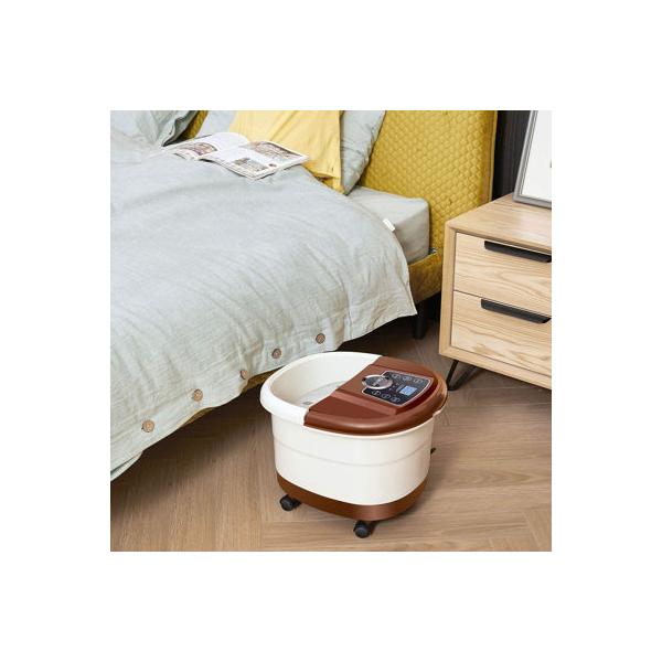 dreamdwell-home-foot-spa-bath-massager-w--heat,-16-motorized-roller,-bubbles,-adjustable-time---temperature-in-brown-|-wayfair/