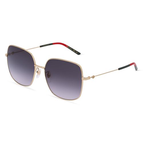 Gucci GG 1195SK Damen-Sonnenbrille Vollrand Eckig Metall-Gestell, gold