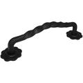 Mystic Colonial Hardware Cast Iron Pull Handles 12 inch Cabinet Door Handles Gate Handle Pull, Barn Door Hardware Metal in Black | Wayfair 500208